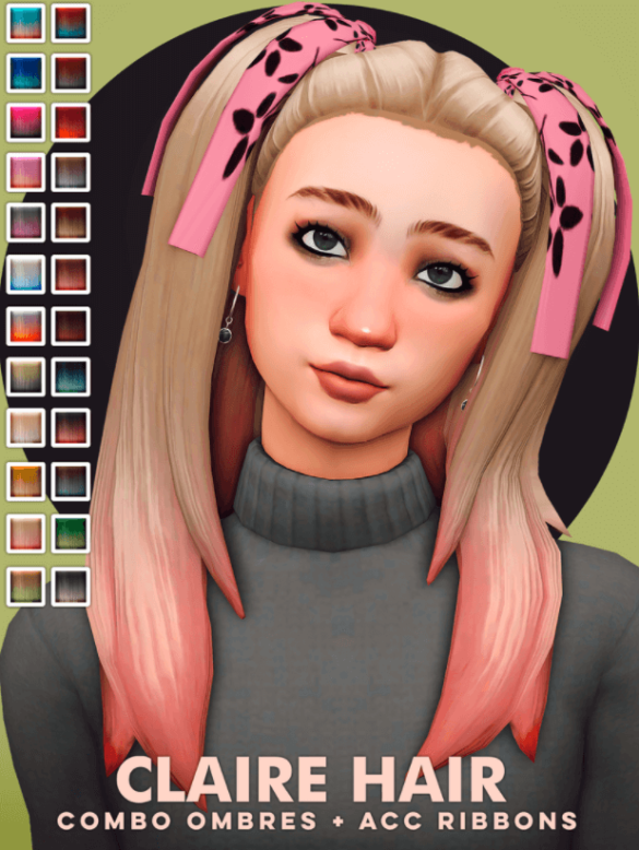 Sims 4 Claire Hair Rework