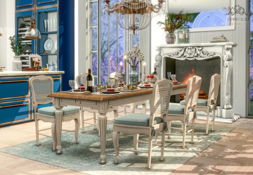 Sims 4 French Country Dining Set Micat Game - What Is French Country Decor Sims 4
