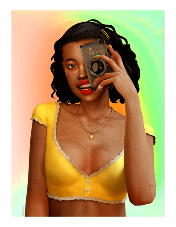 Sims 4 JOY CROP TOP