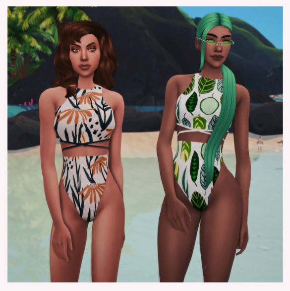 Sims 4 breezycakes swimsuit 30 recolor island living