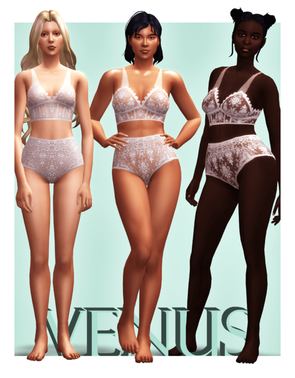 Sims 4 Lingerie Set Venus