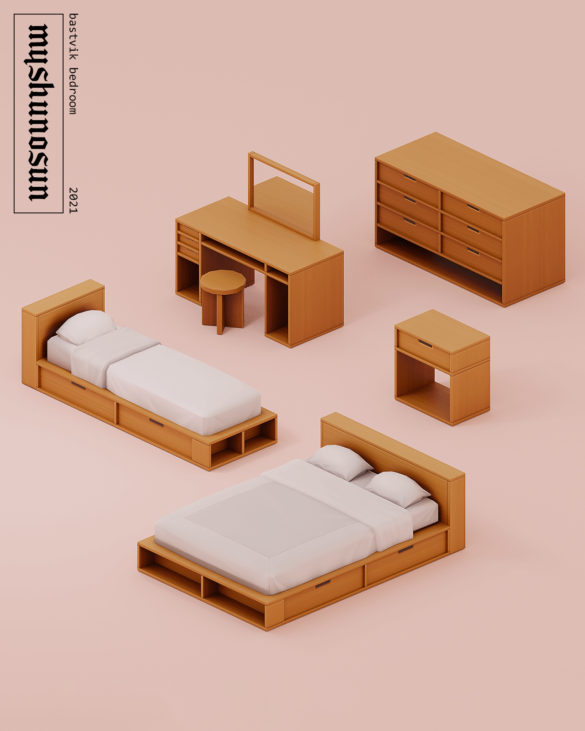 Sims 4 Bastvik bedroom // 6 items
