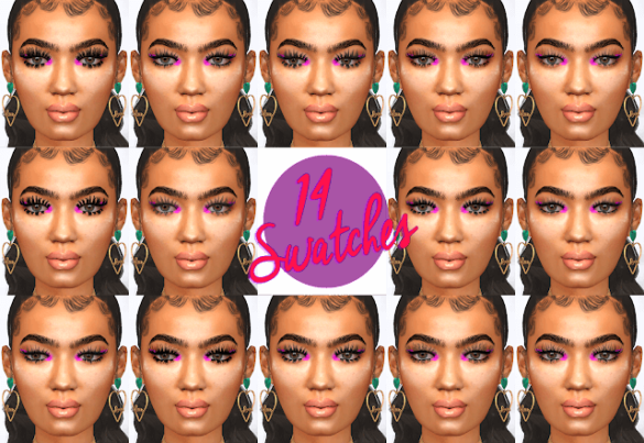 Sims 4 Passionfruit Mink Lashes