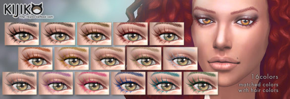 Sims 4 kijiko 3D Lashes
