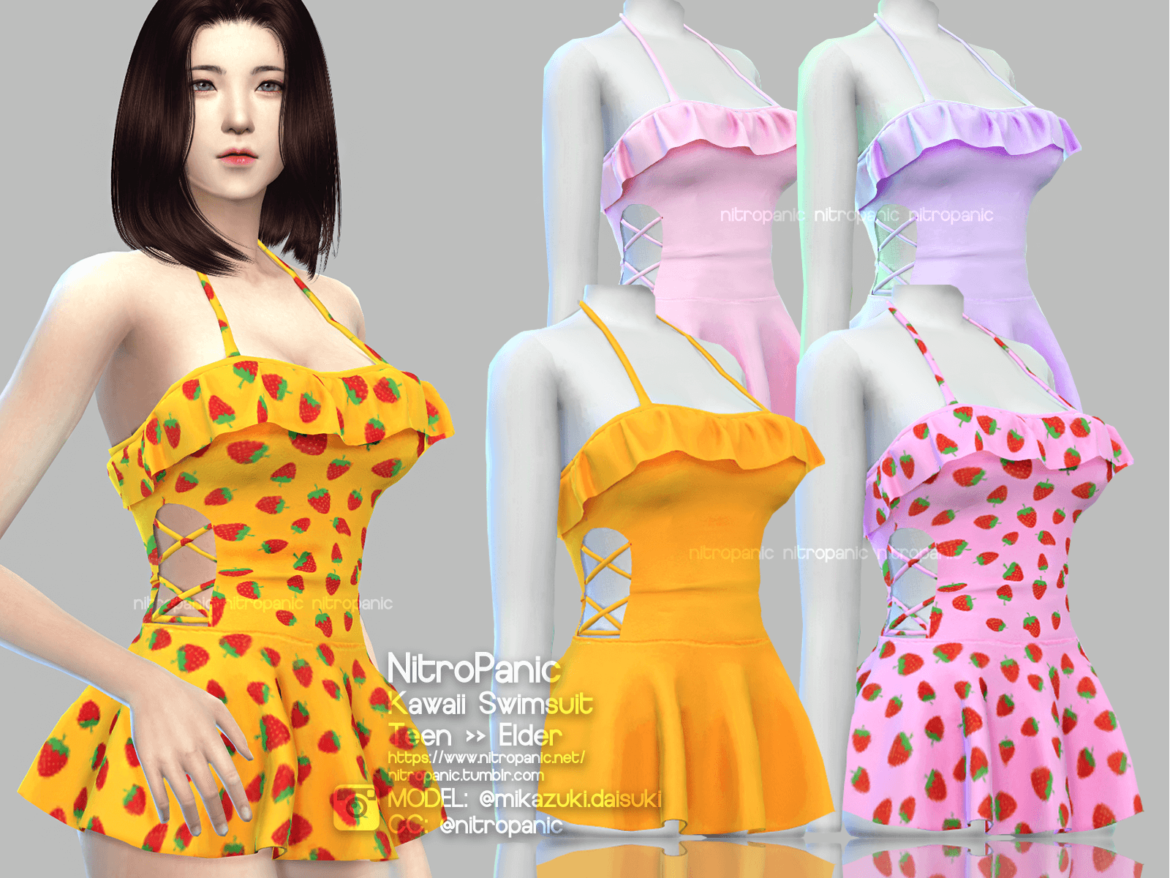 Sims 4 Kawaii Swimsuit