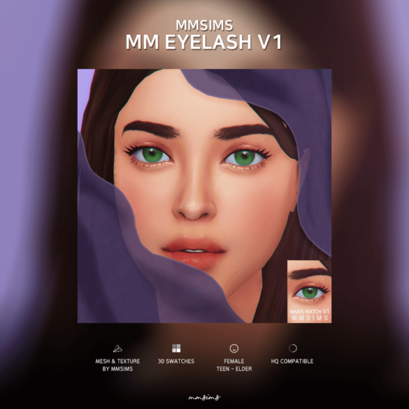 Sims 4 Eyelash Maxis Match v1