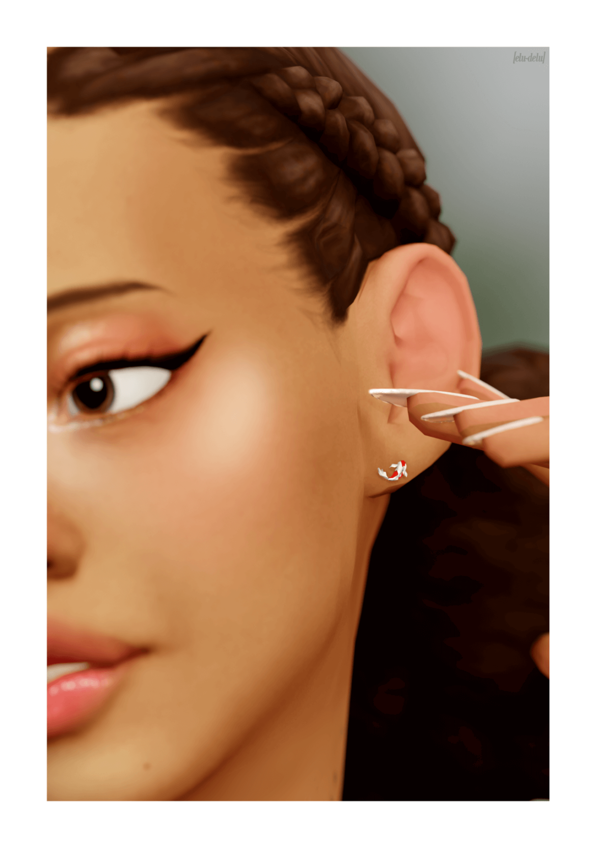 Sims 4 KOI EARRINGS