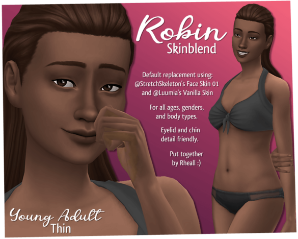 Sims 4 Robin Default Skinblend