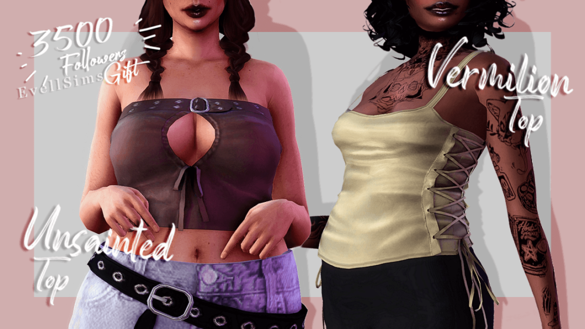 Sims 4 Unsainted Top