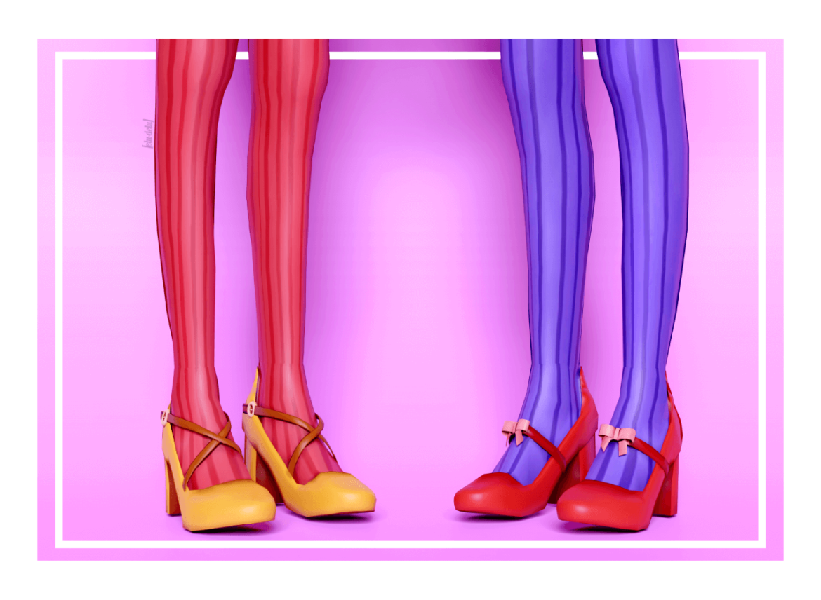 Sims 4 Strap Heels TONES COLLECTION