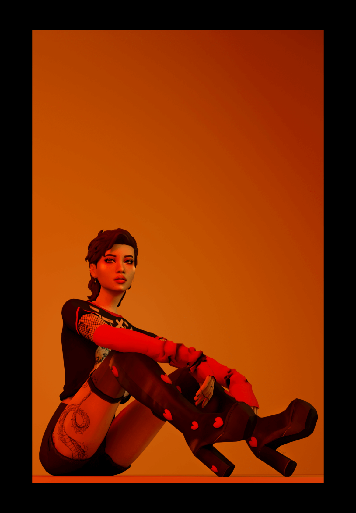 Sims 4 CANDYFLOSS LOVE BOOTS