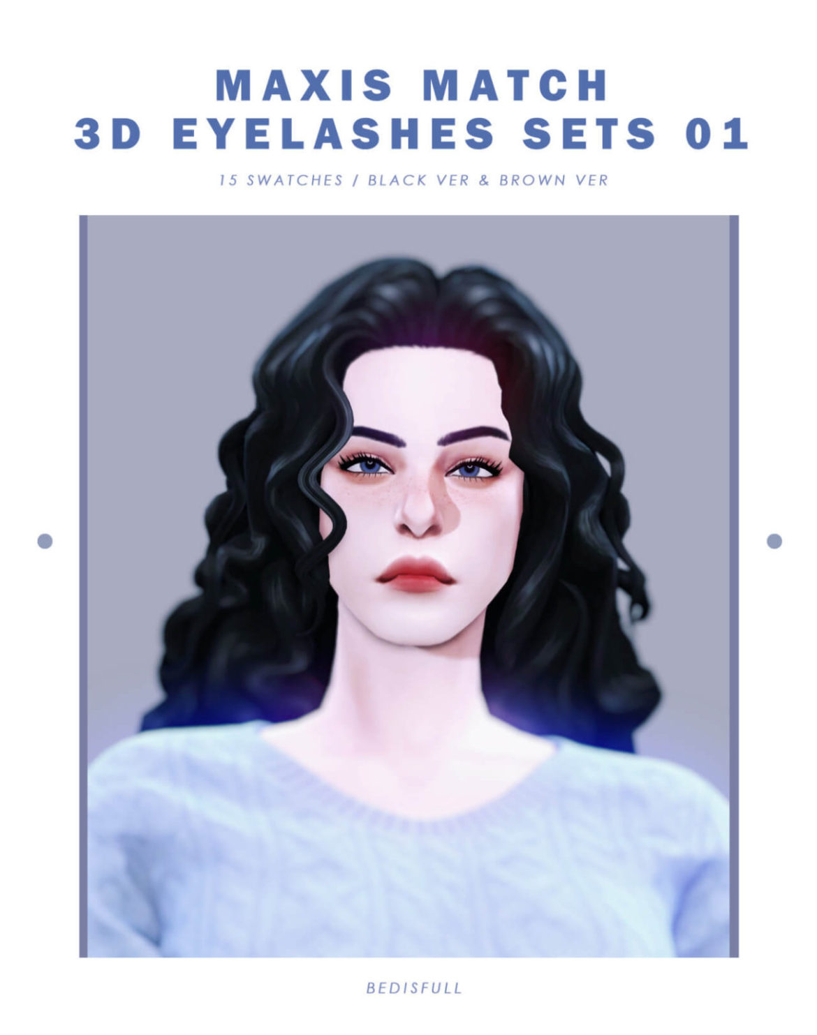 Sims 4 Maxis Match 3d eyelashes sets
