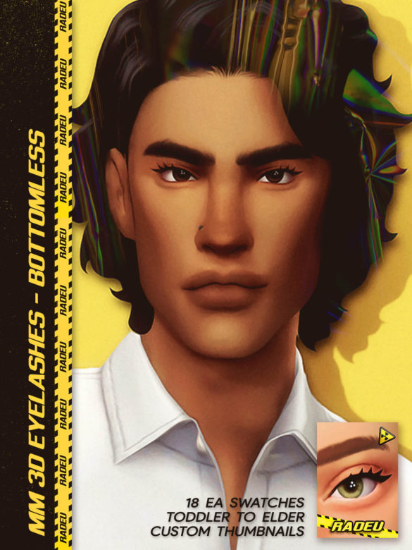 Sims 4 MM (3D) EYELASHES V2 – BOTTOMLESS