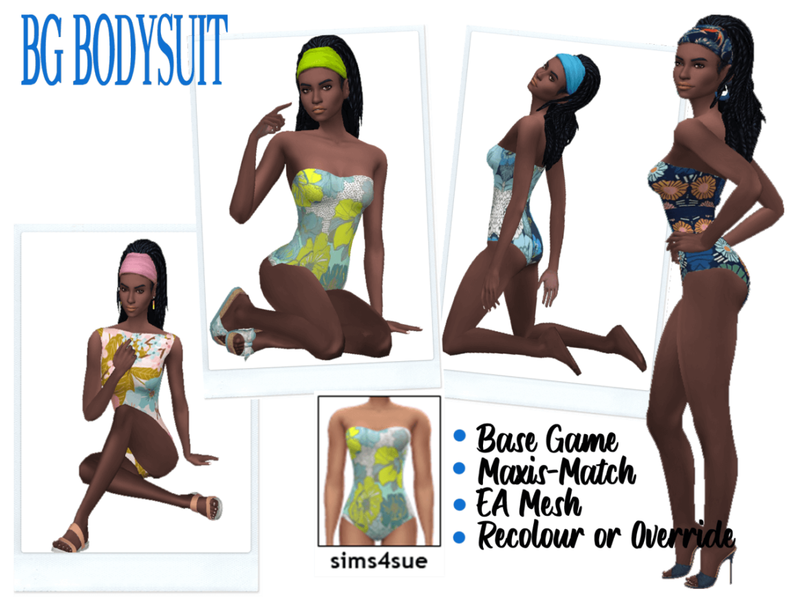Sims 4 bodysuit base game recolour
