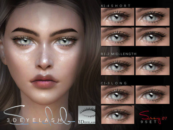 Sims 4 3D EYELASHES F V1 bassis