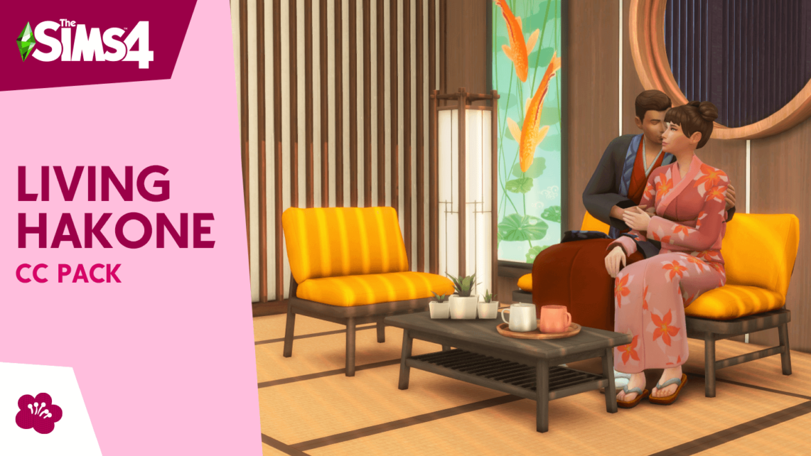 Sims 4 Living Hakone – CC Stuff Pack