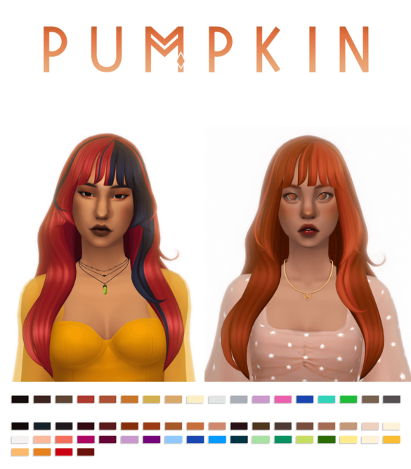 Sims 4 pumpkin Hair
