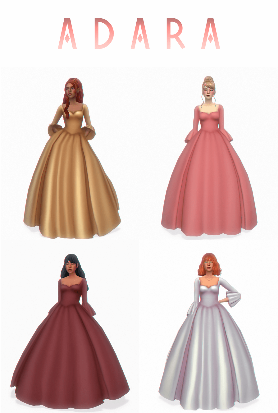 Sims 4 Adara Dress