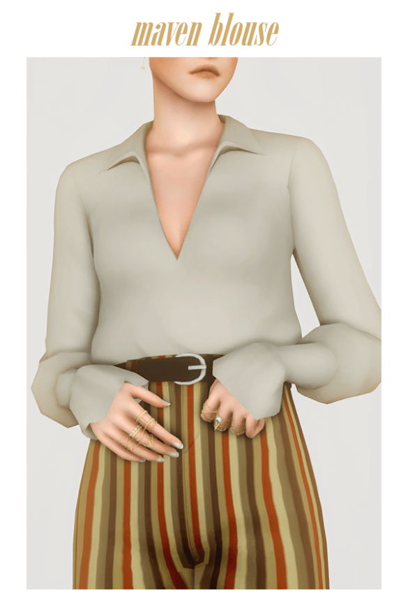 Sims 4 maven blouse