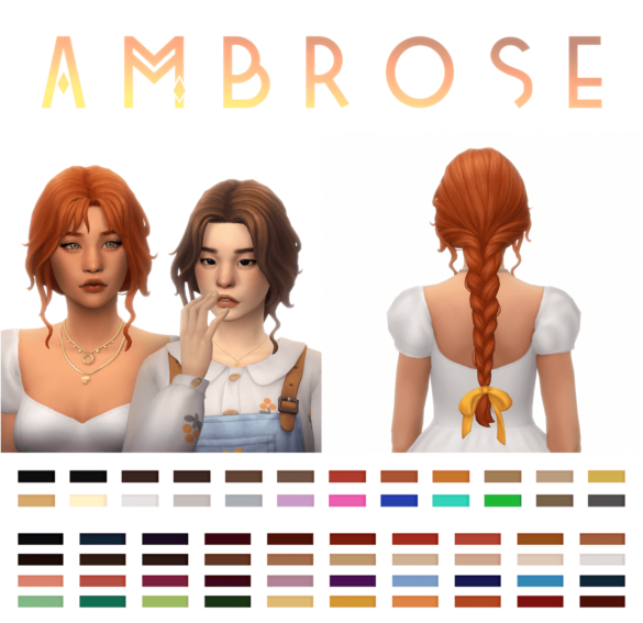 Sims 4 Braid Long Hair