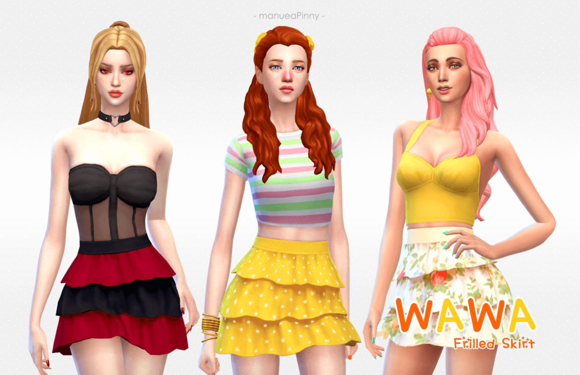 Sims 4 Frilled skirt