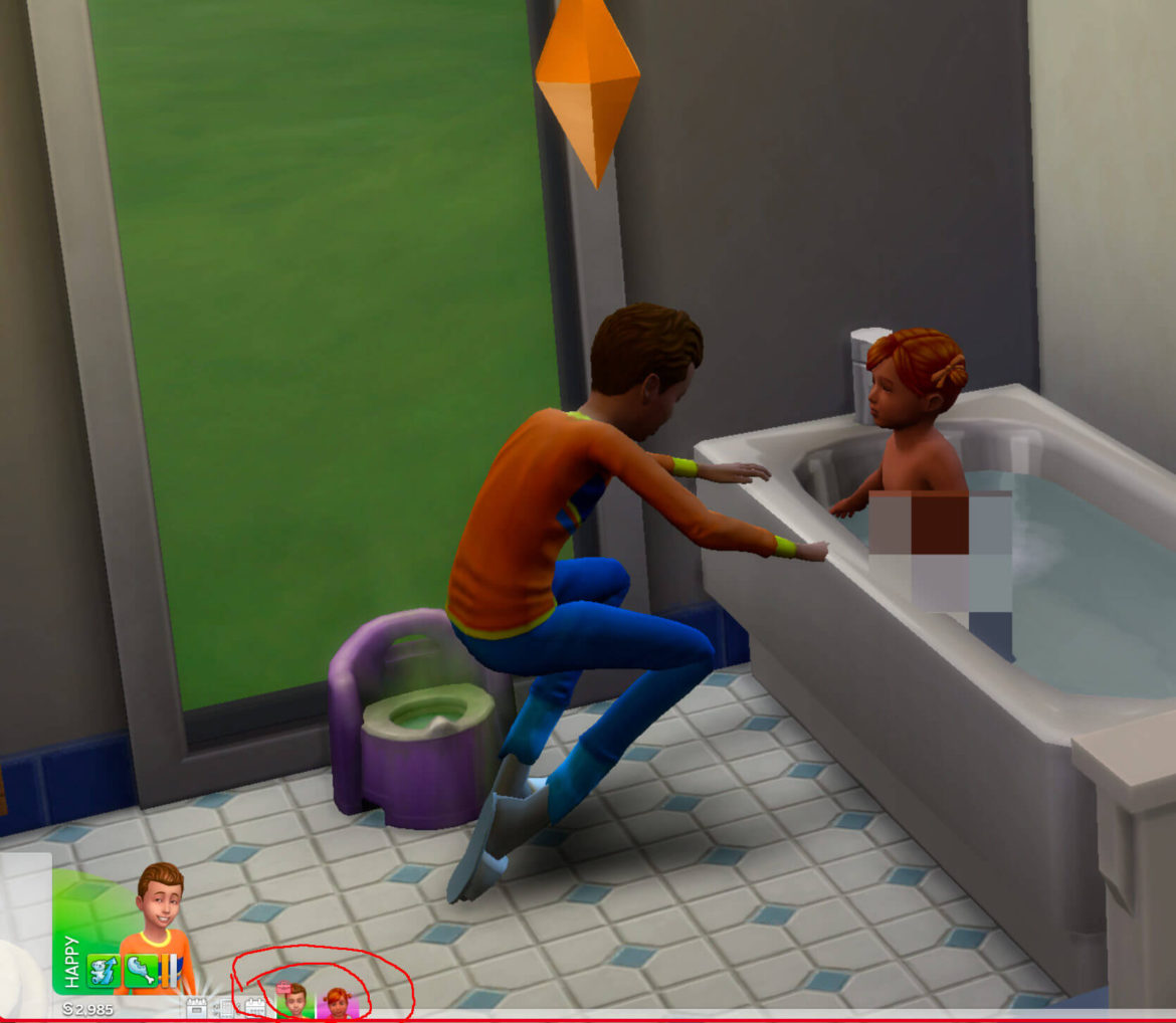 Sims 4 Children can live alone after all elders died