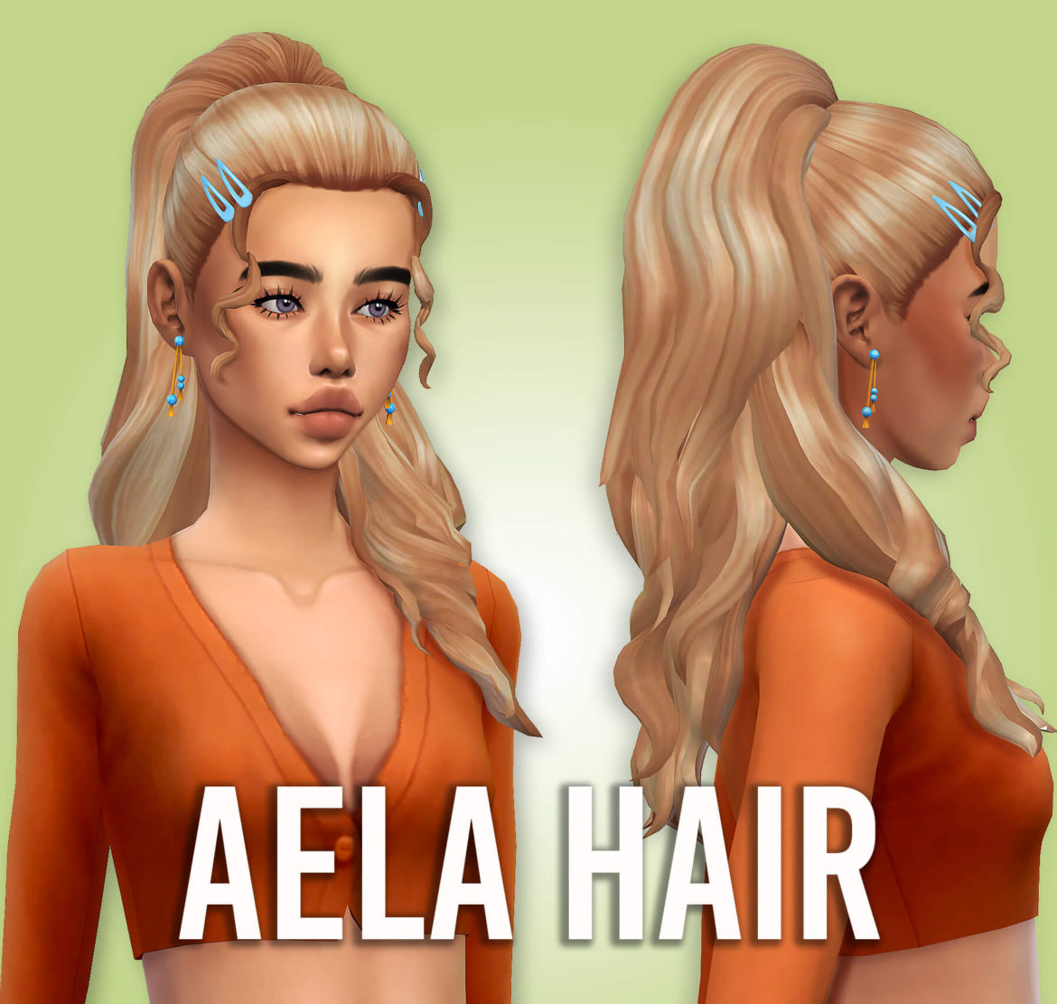 Sims 4 Aela Hair - MiCat Game