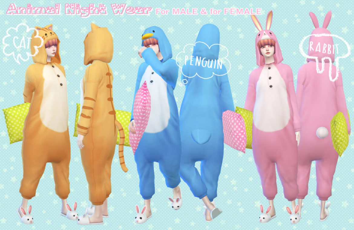 Sims 4 Animal Night Wear