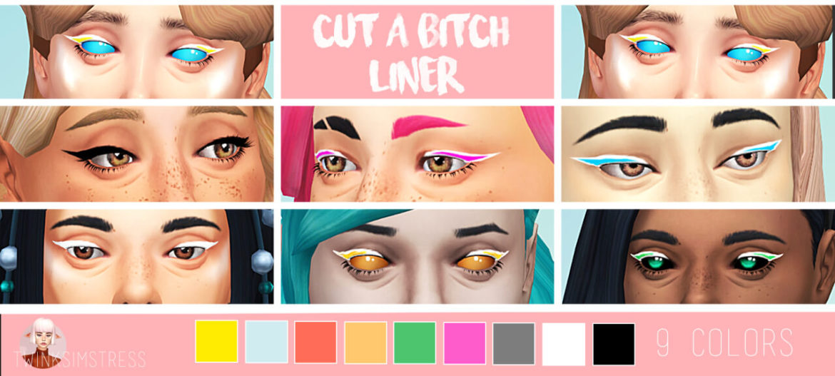 Sims 4 Cut A Bitch Liner
