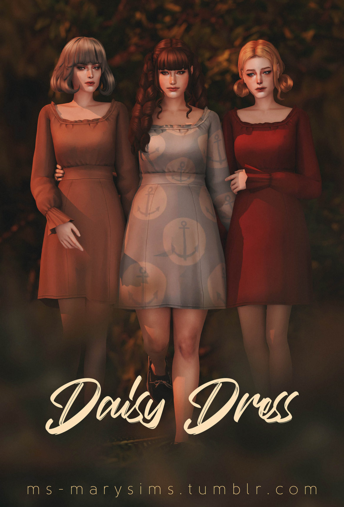 Sims 4 Daisy Dress