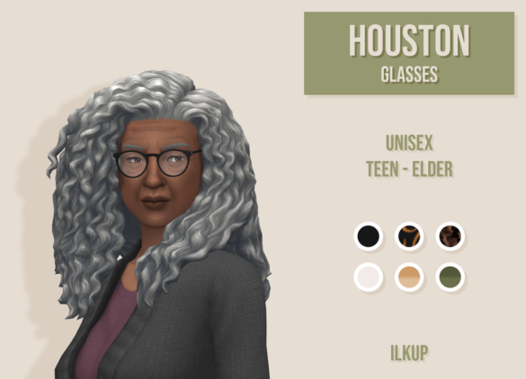 Sims 4 Houston Glasses Unisex Teen Elder 6 Frame