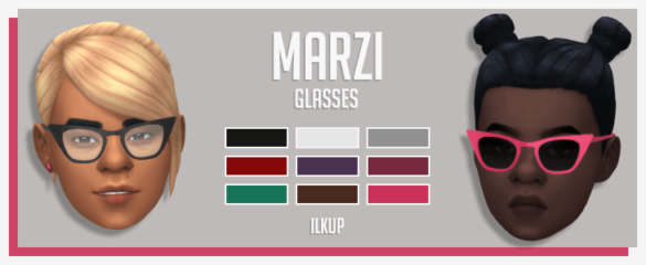 Sims 4 Marzi A Pair Of Glasses And A Pair Of Sunglasses