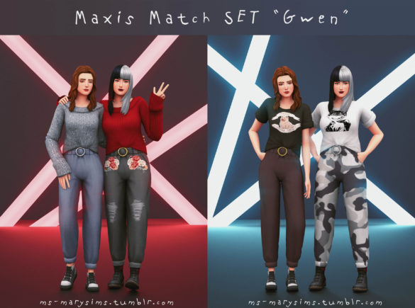 Sims 4 Maxis Match Set GWEN