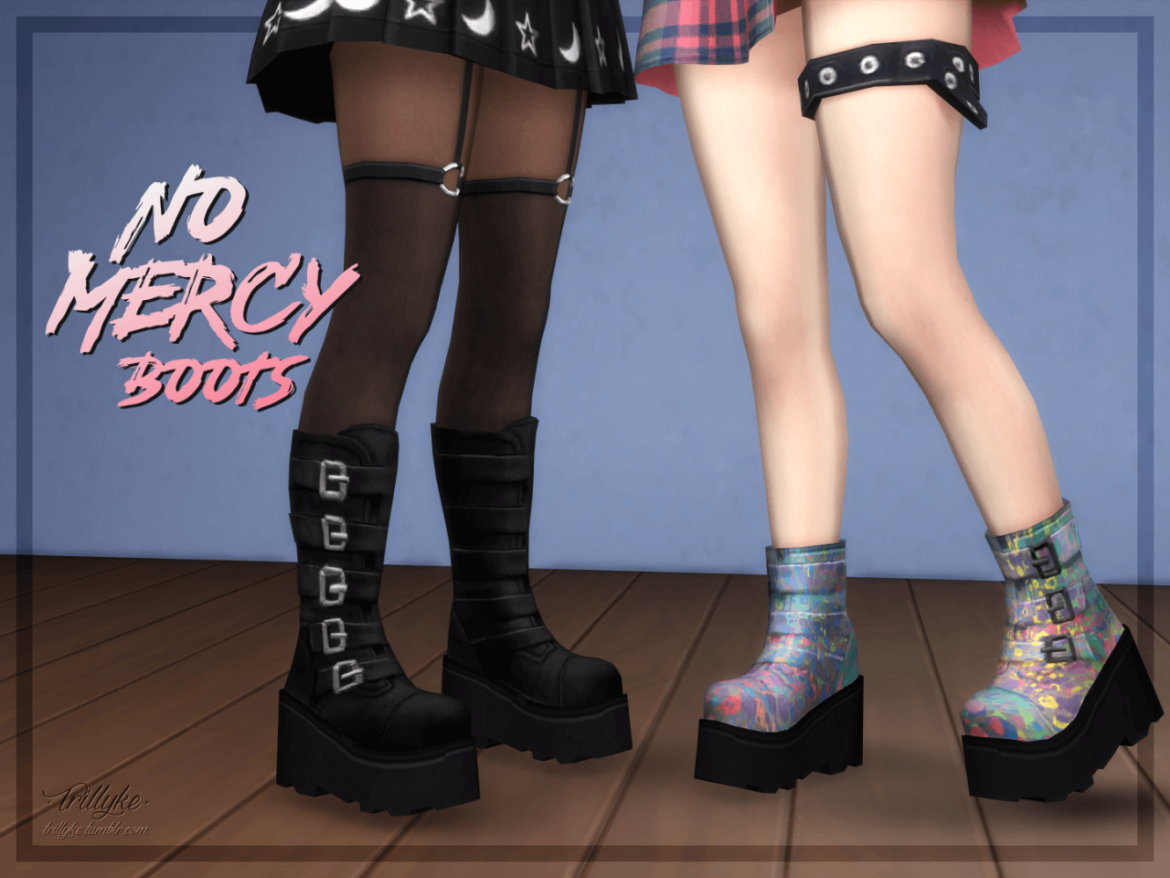 Sims 4 No Mercy Boots - MiCat Game