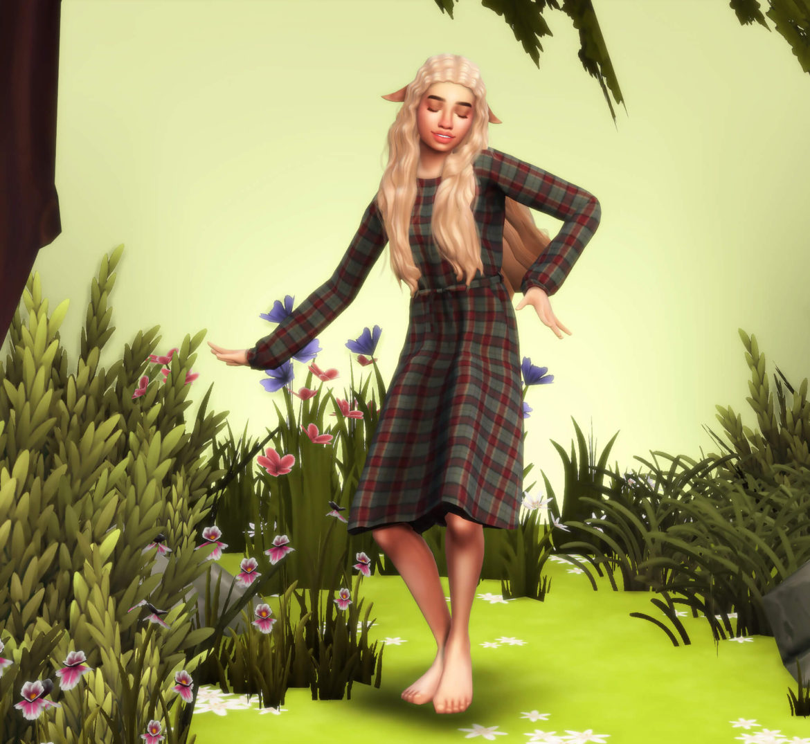 Sims 4 Nymph Hair