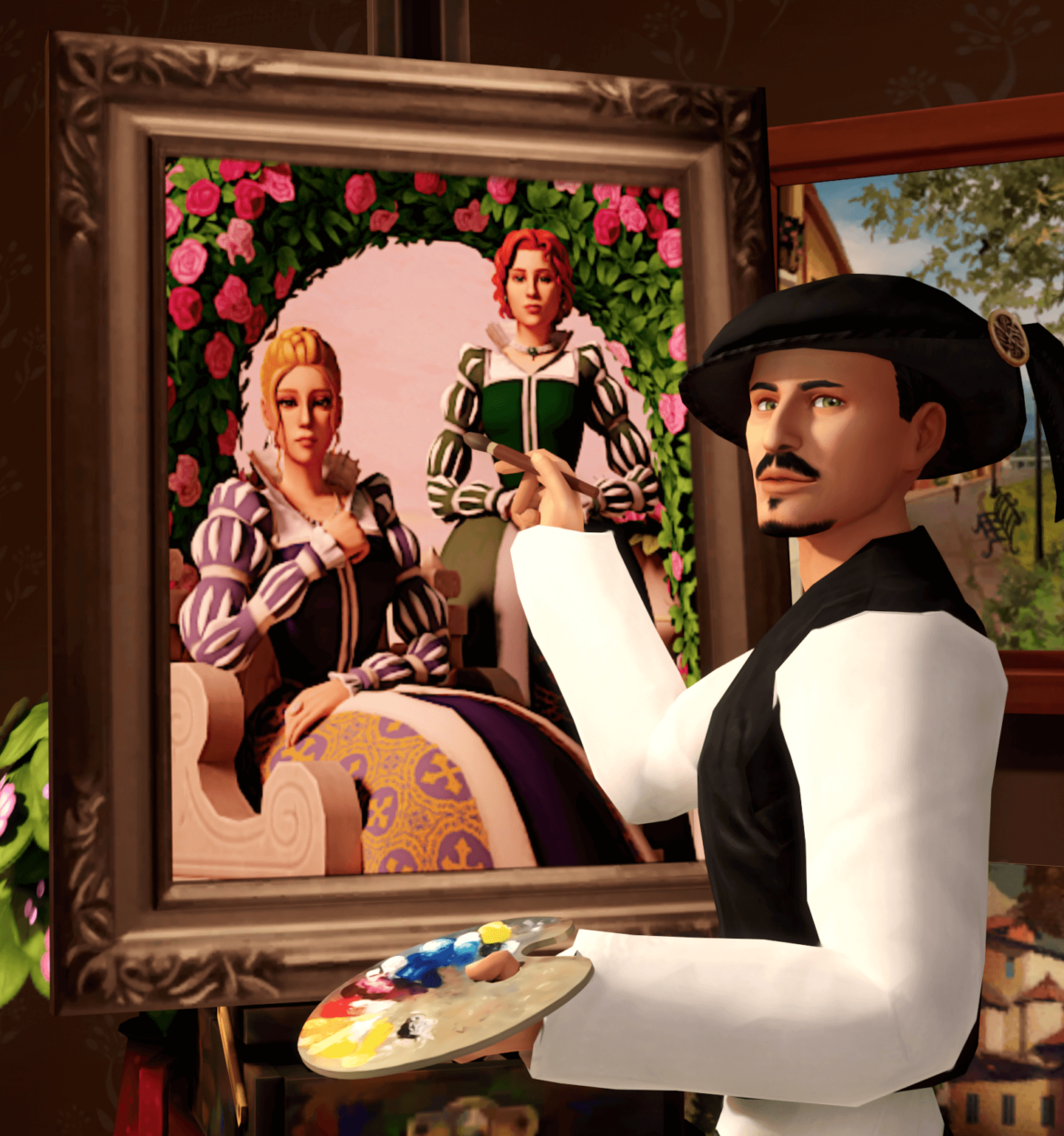 Sims 4 Portrait Of Two Sisters Just Our Lad Don Lothario