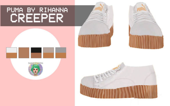 Sims 4 Puma By Rihanna Creeper By Twinksimstress For Sims