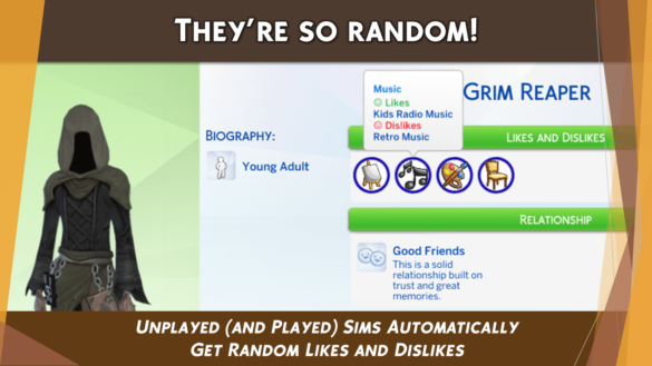 Sims 4 Random Likes and Dislikes