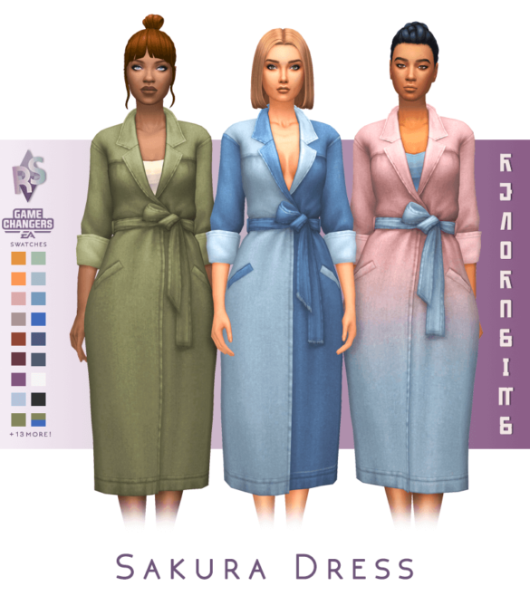 Sims 4 Sakura Dress
