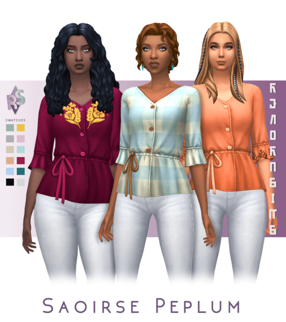 Sims 4 Saoirse Peplum