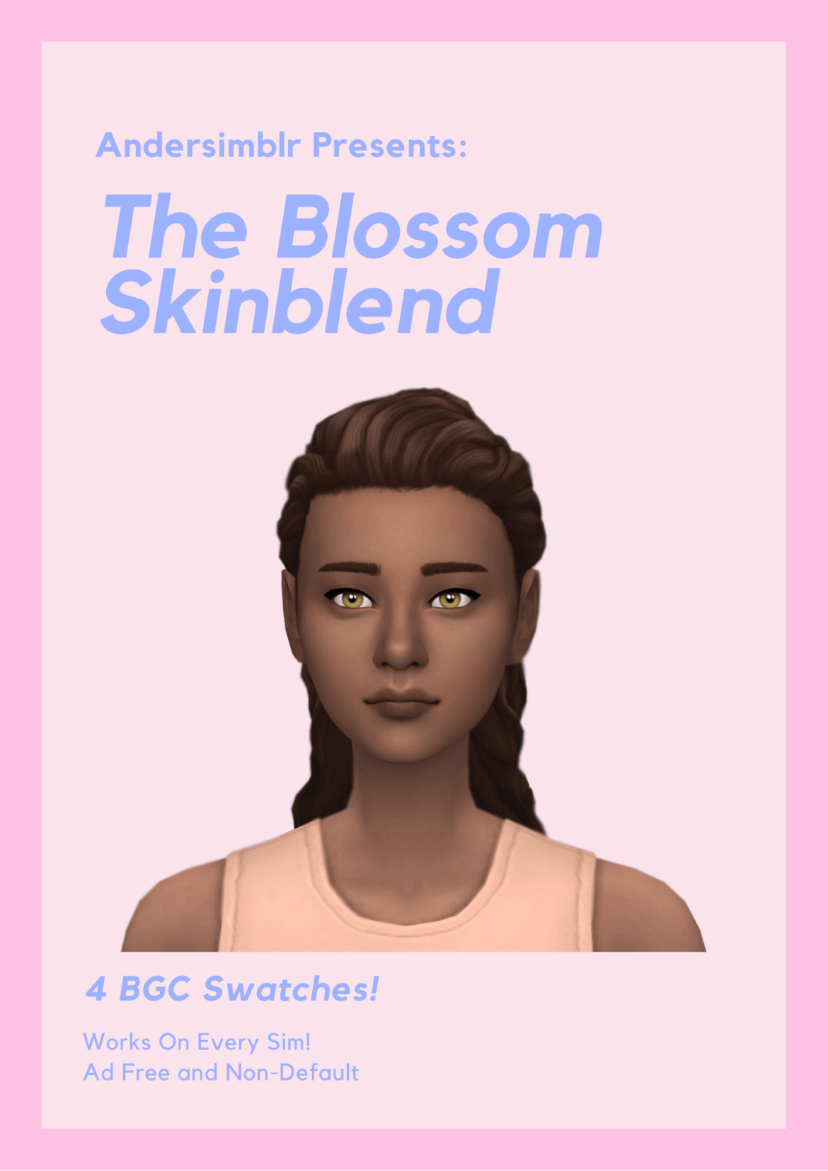 Sims 4 The Blossom Skinblend