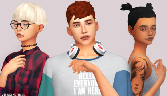 Sims 4 Uni Sexy Hair By Twinksimstress 3 Cute Hairstyles