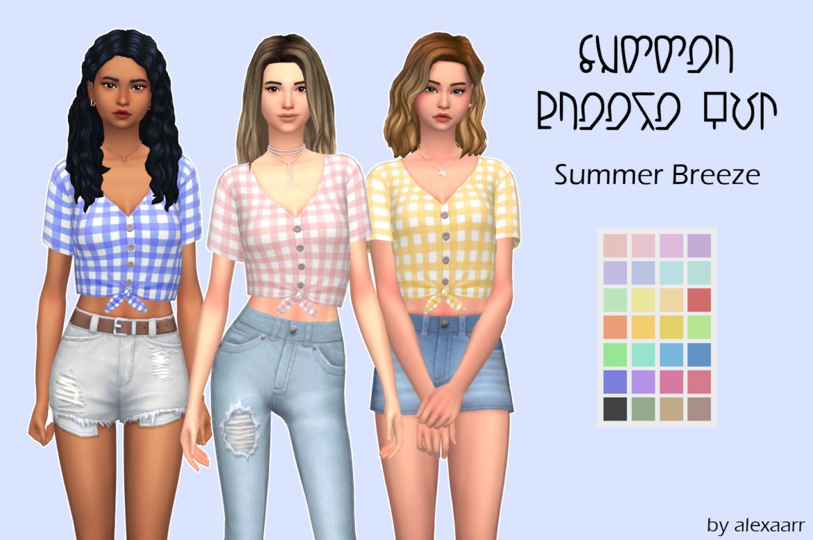Sims 4 Summer Breeze Top