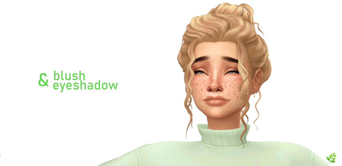Sims 4 pencakes blush & basic eyeshadow