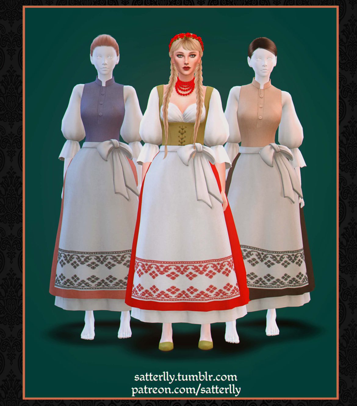 Sims 4 Dirndl Theresa Dress