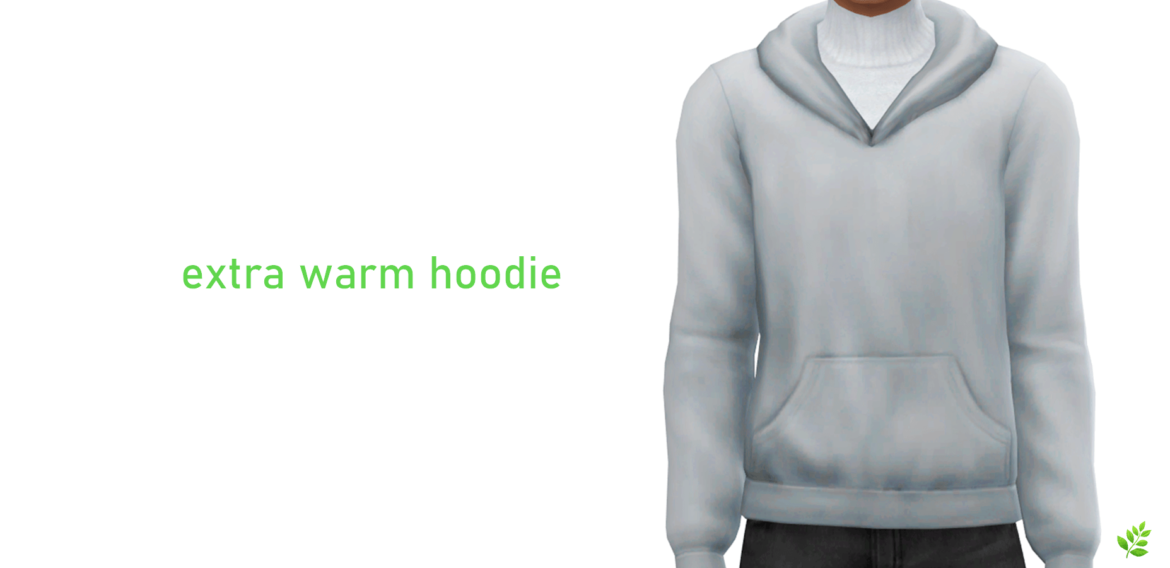 Sims 4 extra warm hoodie