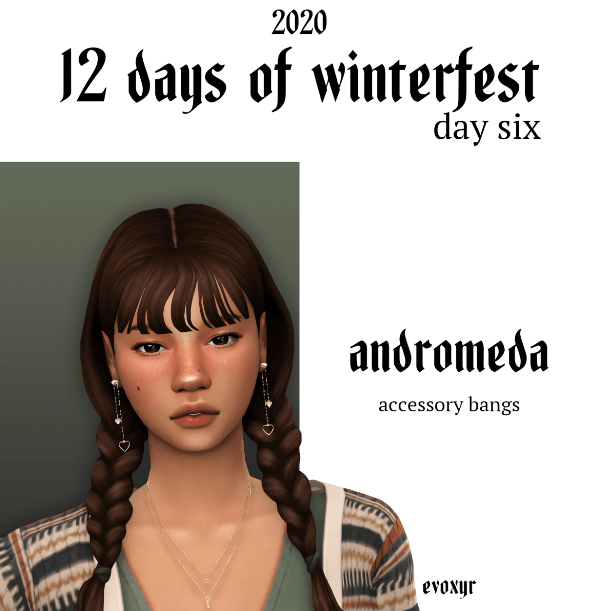 Sims 4 andromeda accessory bangs