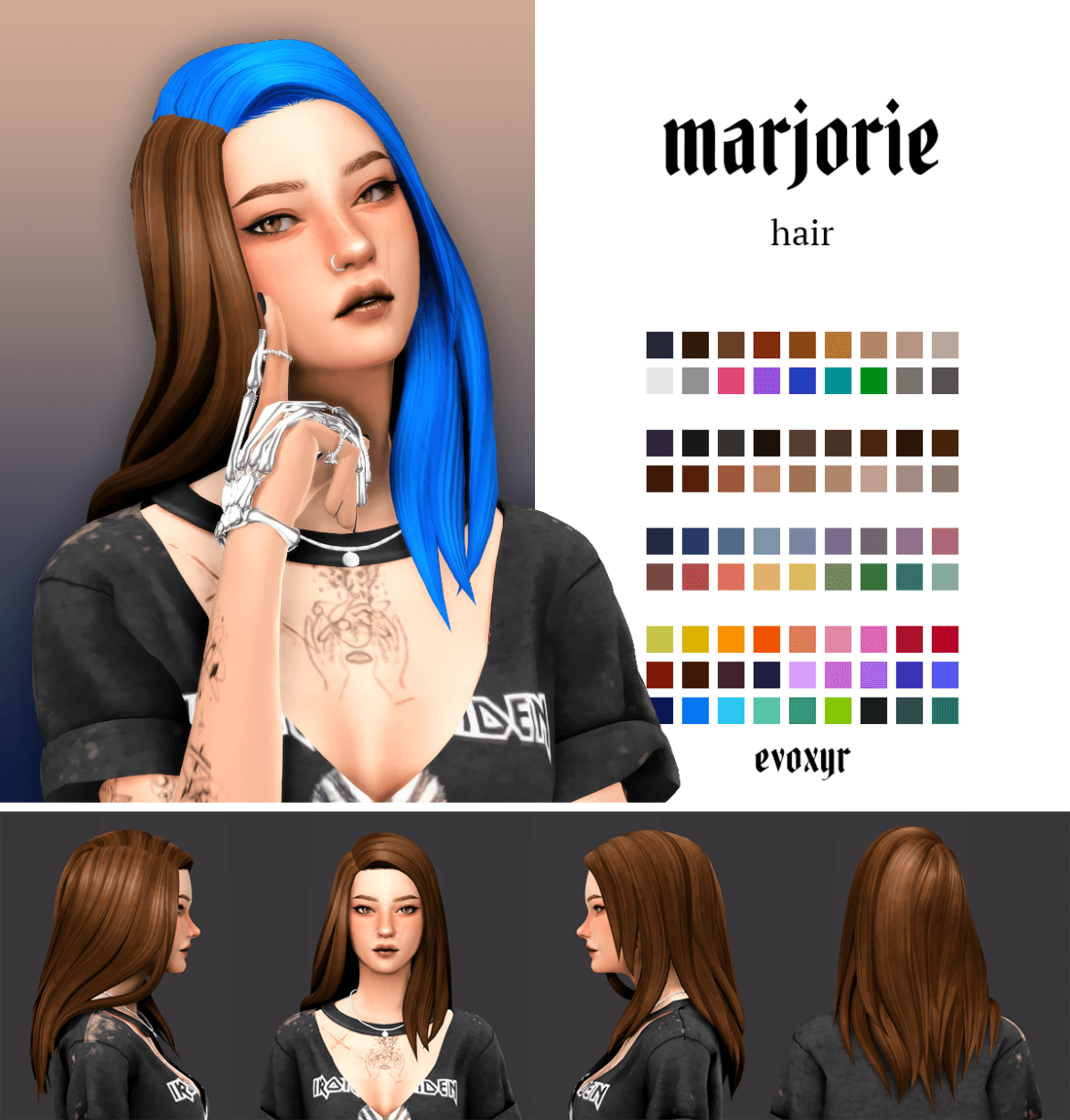 Sims 4 marjorie hair