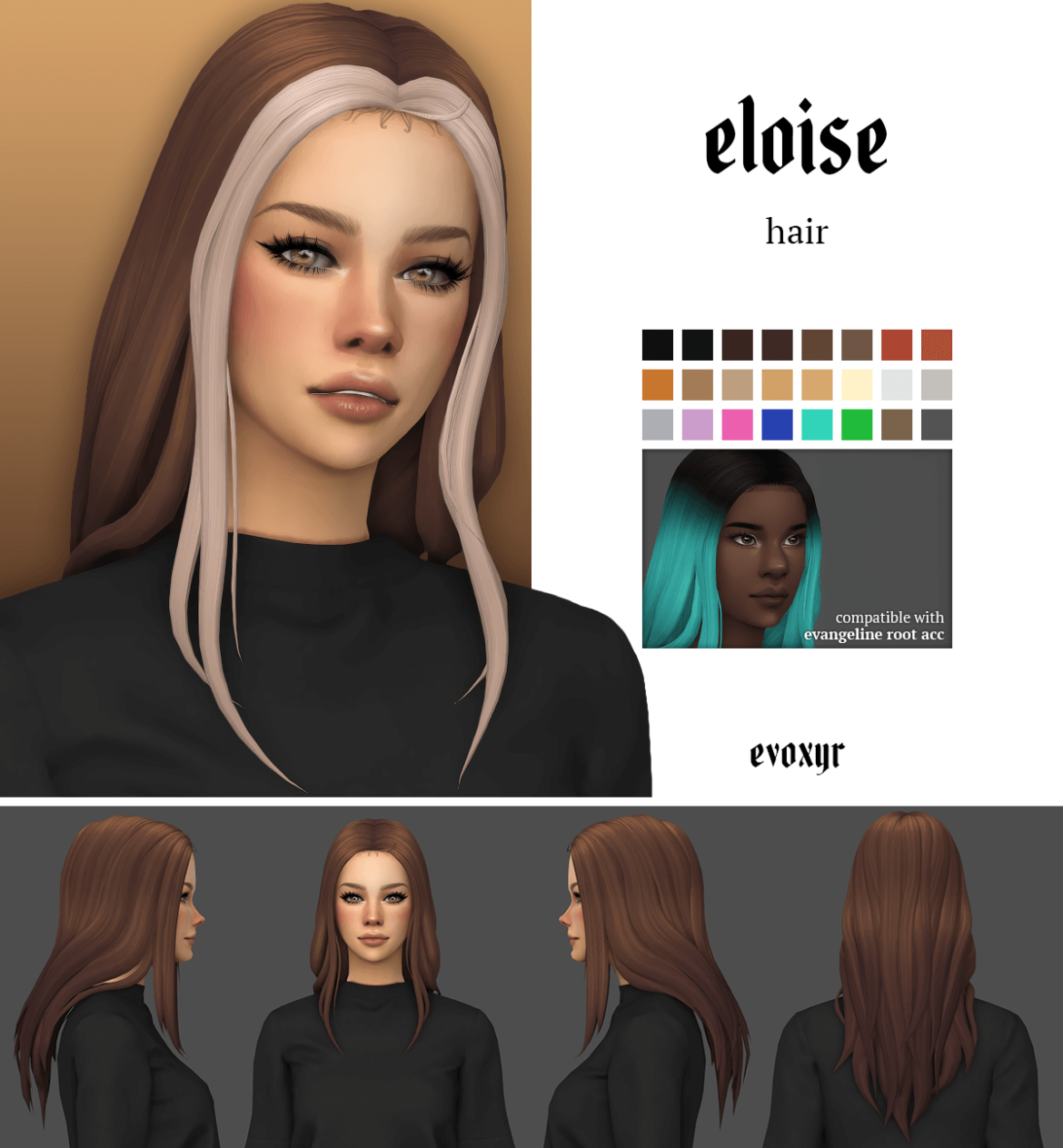 Sims 4 eloise hair - MiCat Game