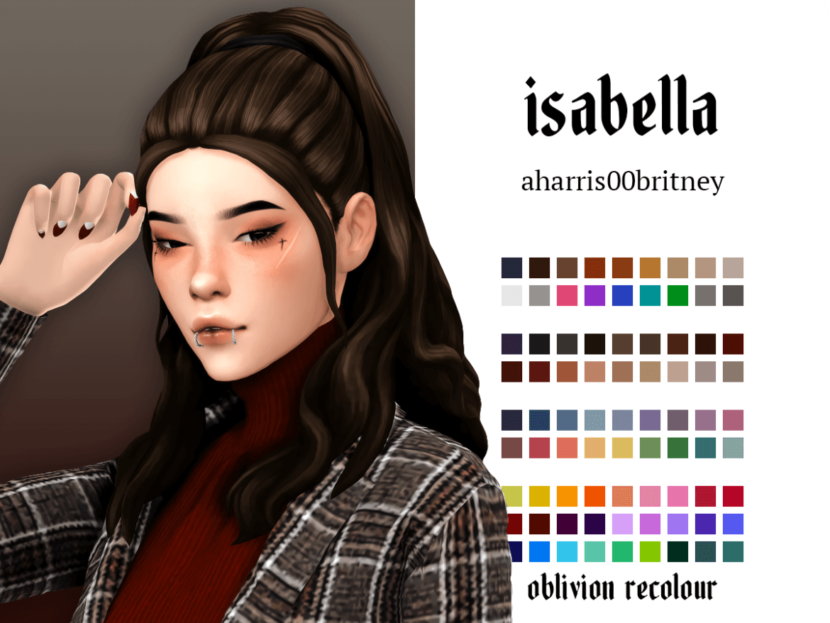 Sims 4 isabella oblivion recolour